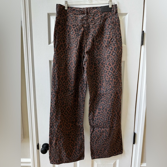 Madewell Leopard Print Low Slung Baggy Jeans - Picture 4 of 6